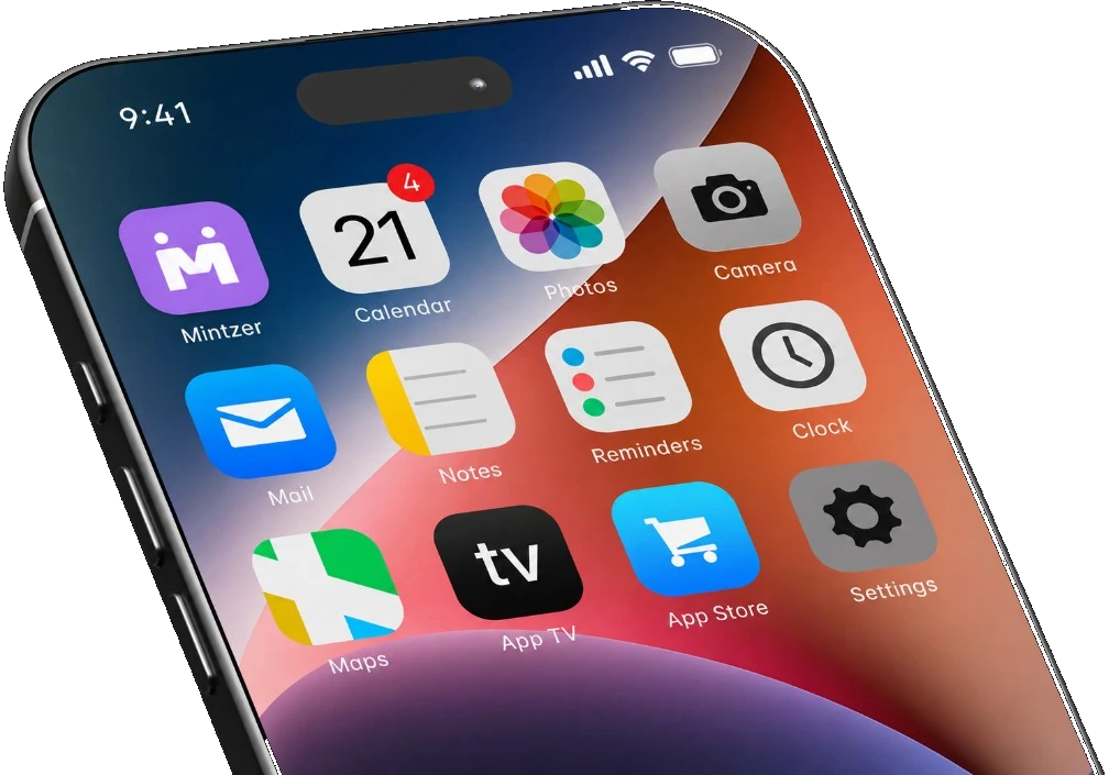 Mintzer app on a phone