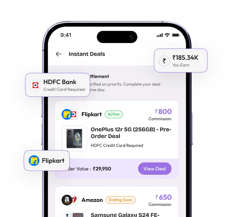 Browse and accept card deals in Mintzer